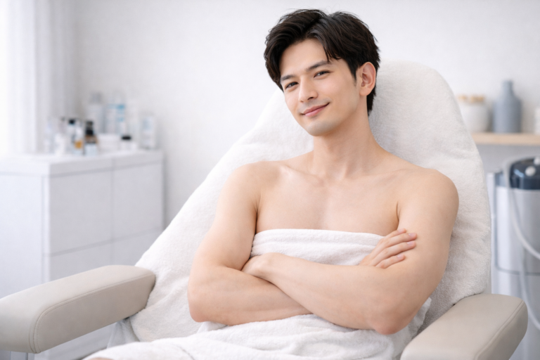 メンズ全身脱毛の部位別ガイド｜胸・背中・腕・脚の料金