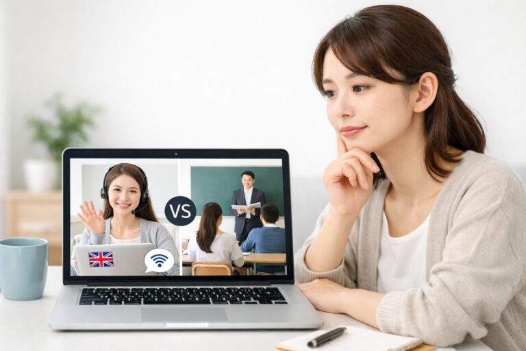 オンライン英会話と英会話スクールの違いと選び方